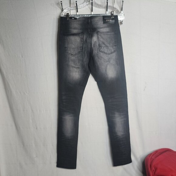 Legendary Status Brand Slim Fit Stretch Black Distressed Wash Jr. Jeans Size 20 - Picture 13 of 16